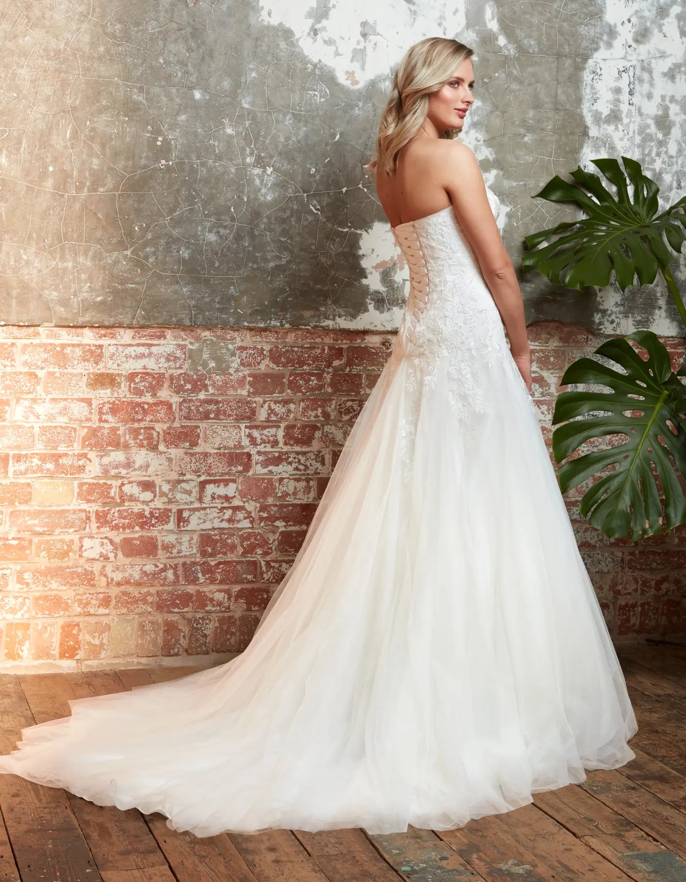 DingJiDress an elegant fit and flare with strapless bodice