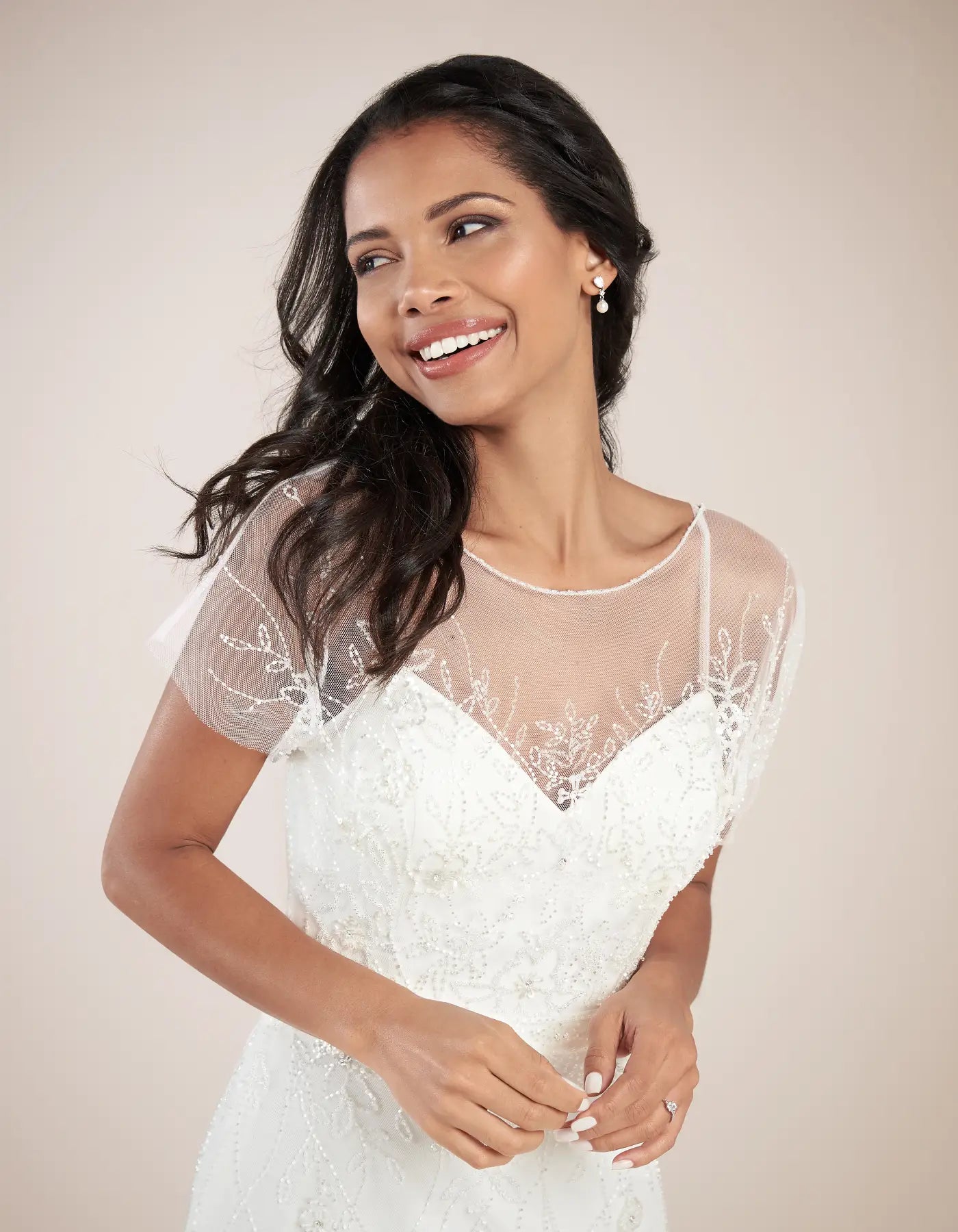 DingJiDress a fully beaded boho sheath gown Wedding Dresses