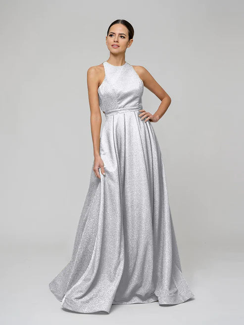 DingJiDress Floor Length Sparkly A Line Formal Party Prom Dresses Princess Ball-Gown