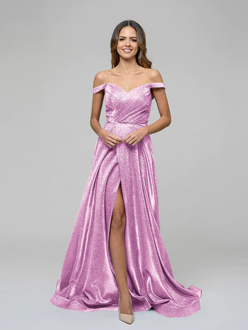 DingJiDress A Line Off The Shoulder Formal Party Prom Dresses