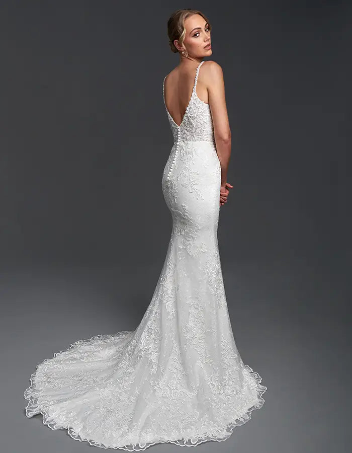 DingJiDress a beautiful sheath Wedding Dresses