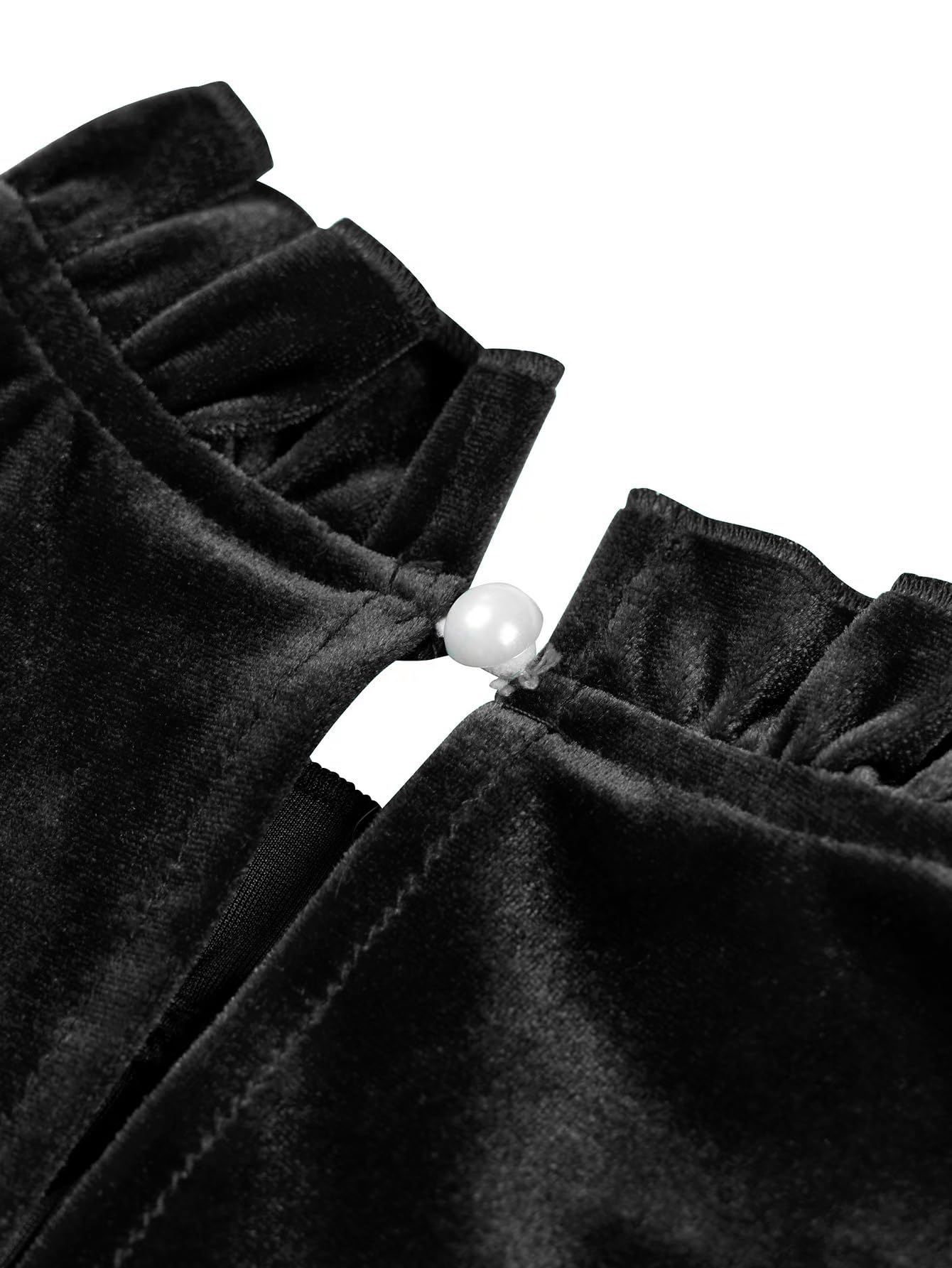 DingJiDress Wedding Guest Dress Women's Velvet Dress Waistline Long Sleeve Short Wrap Tunic Formal Wear Dresses Evening Dress