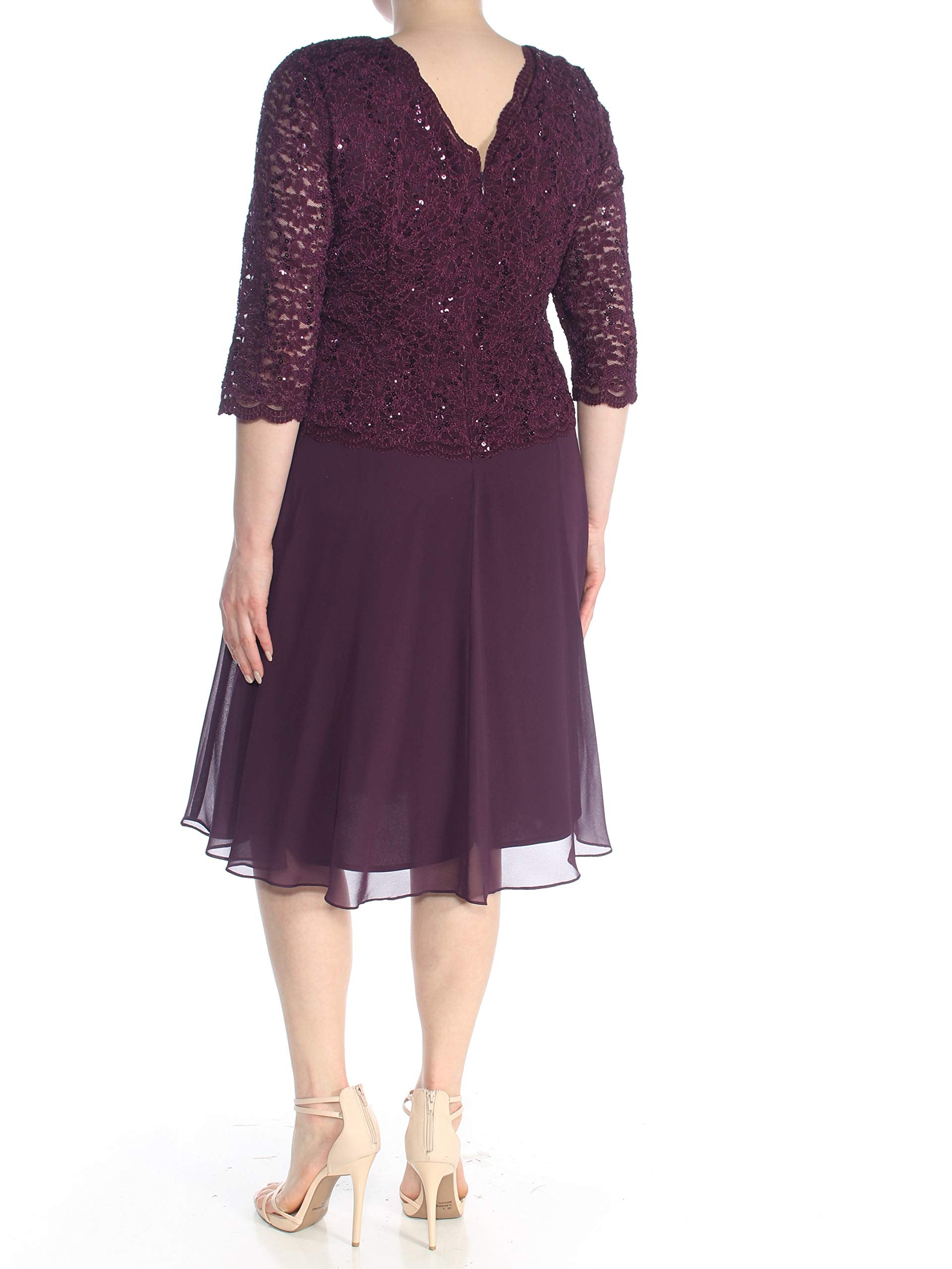 Mother of the Bride or Groom Dresses Tea Length Chiffon Sequin Formal Dress Wedding Guests Dresses