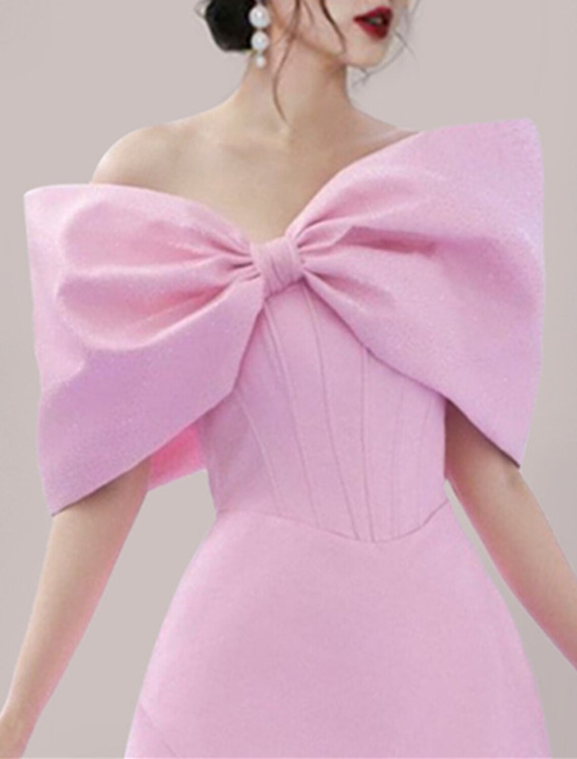 A-Line Homecoming Dresses Princess Dress Graduation Party Wear Short / Mini Sleeveless Off Shoulder Satin with Bow(s)