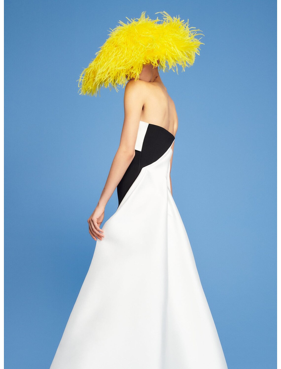 Sheath / Column Evening Gown Color Block Dress Wedding Short / Mini Sleeveless Strapless Satin with Ruched