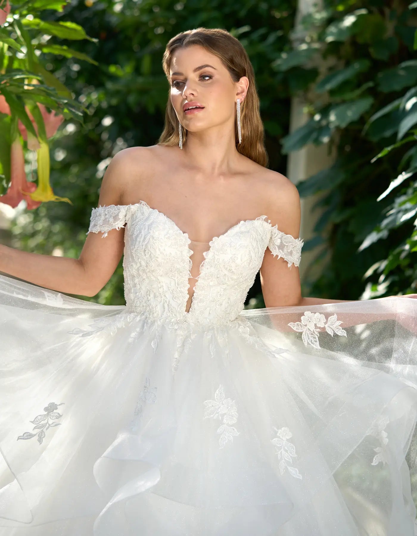 DingJiDress a fun and sparkling ruffled ballgown
