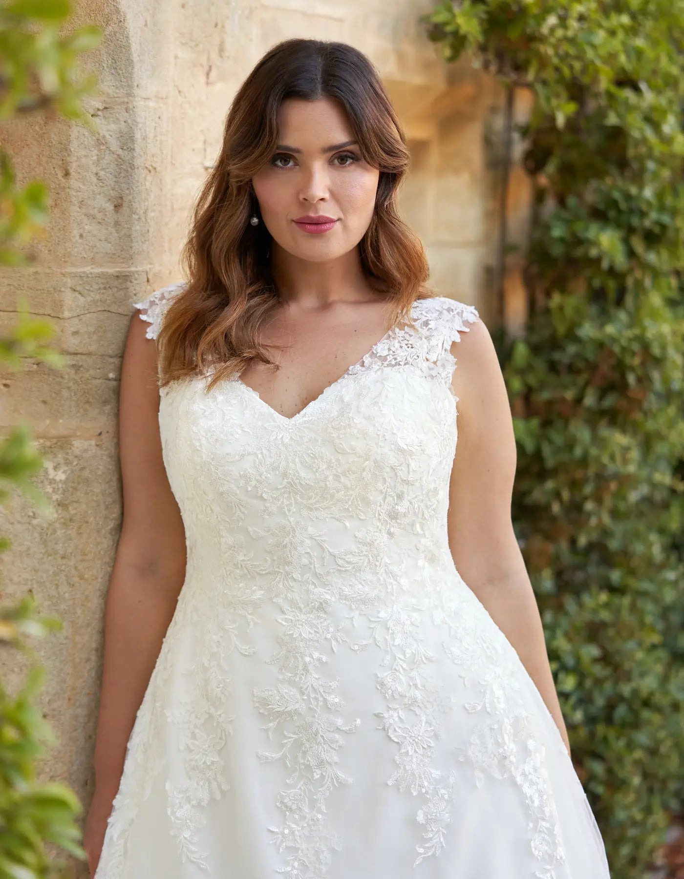 DingJiDress an illusion strap lace a-line