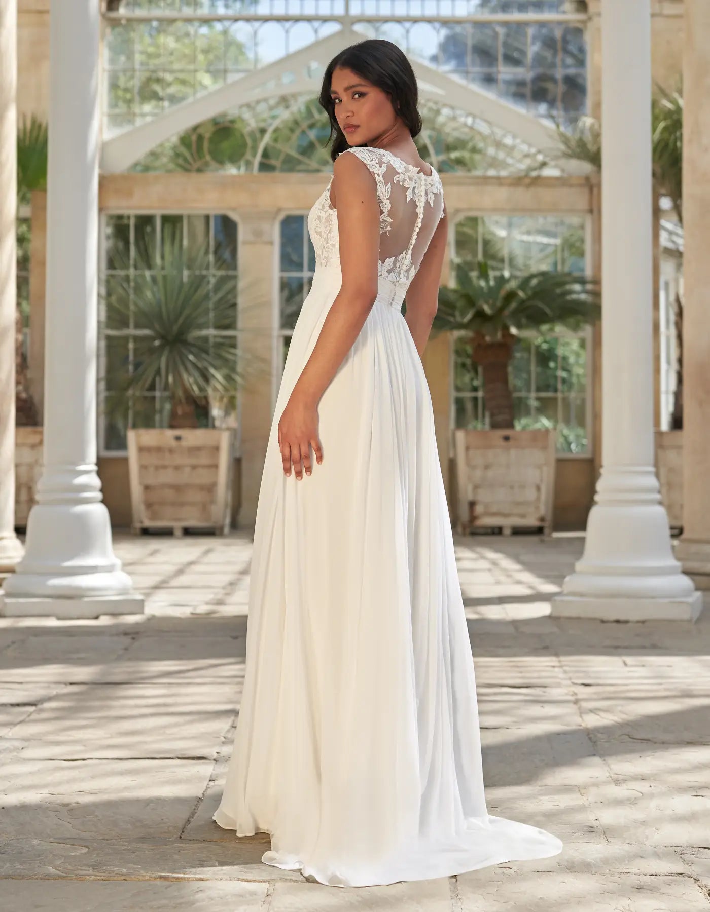 DingJiDress a grecian inspired slim a-line with split