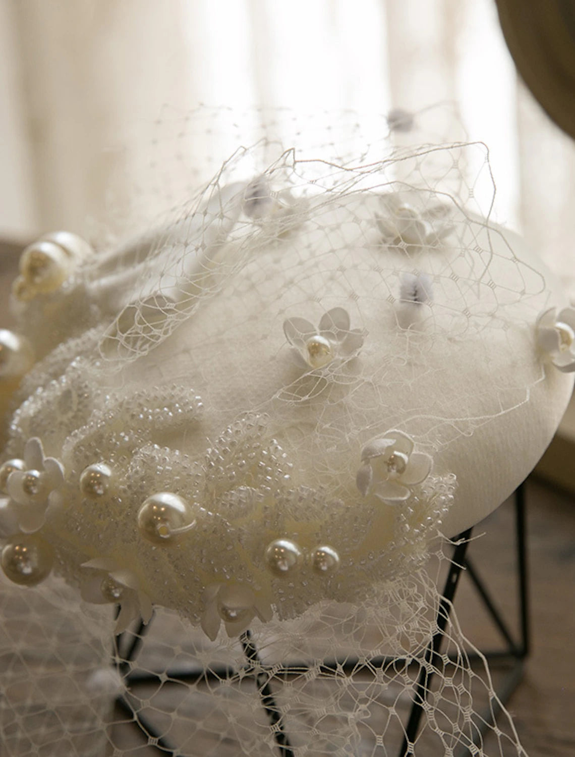 DingJiDress Fascinators Kentucky Derby Hat Fabric Bucket Hat Horse Race Ladies Day Melbourne Cup Flower Elegant With Imitation Pearl Floral Headpiece Headwear