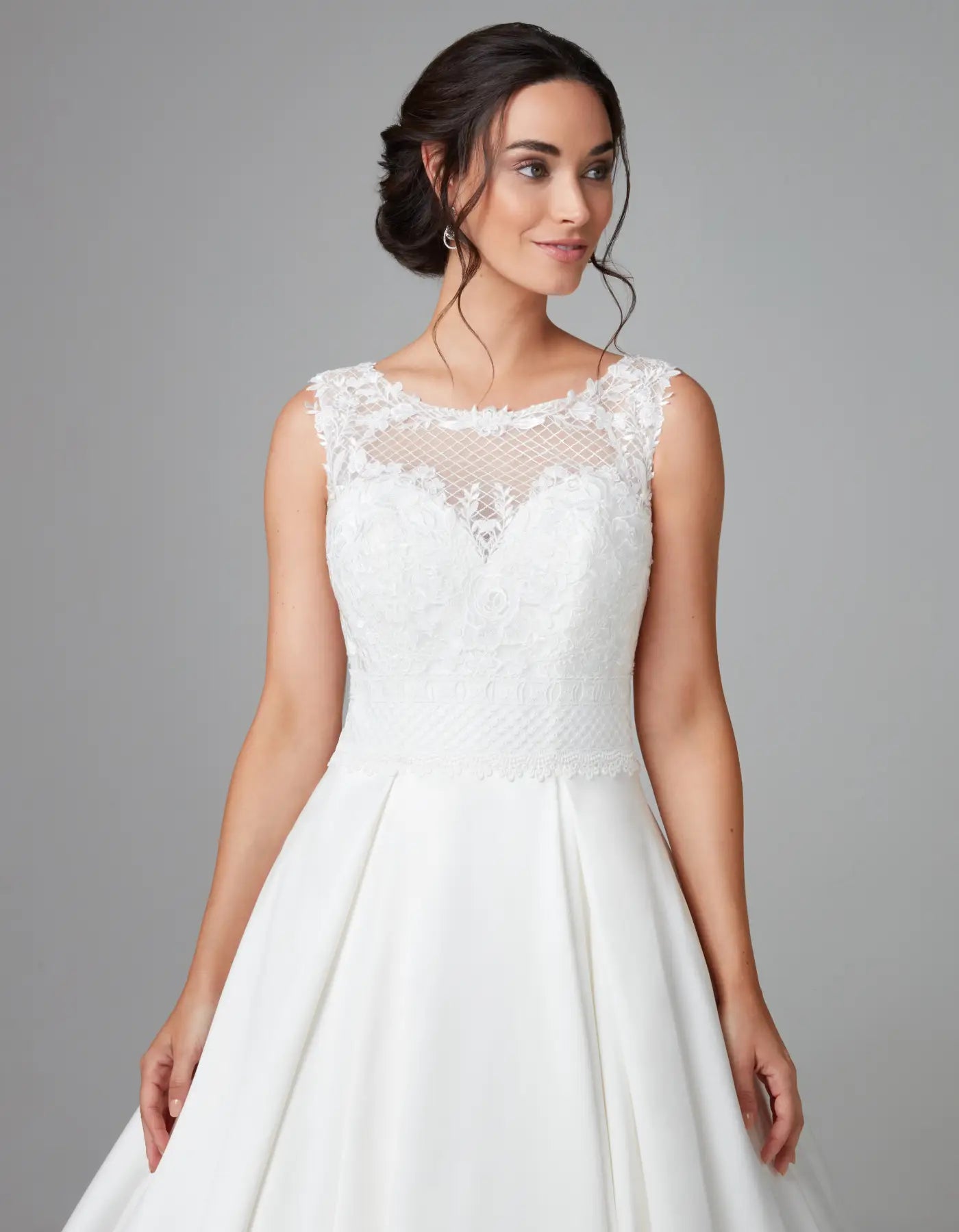 DingJiDress a shimmering mikado ballgown with illusion back