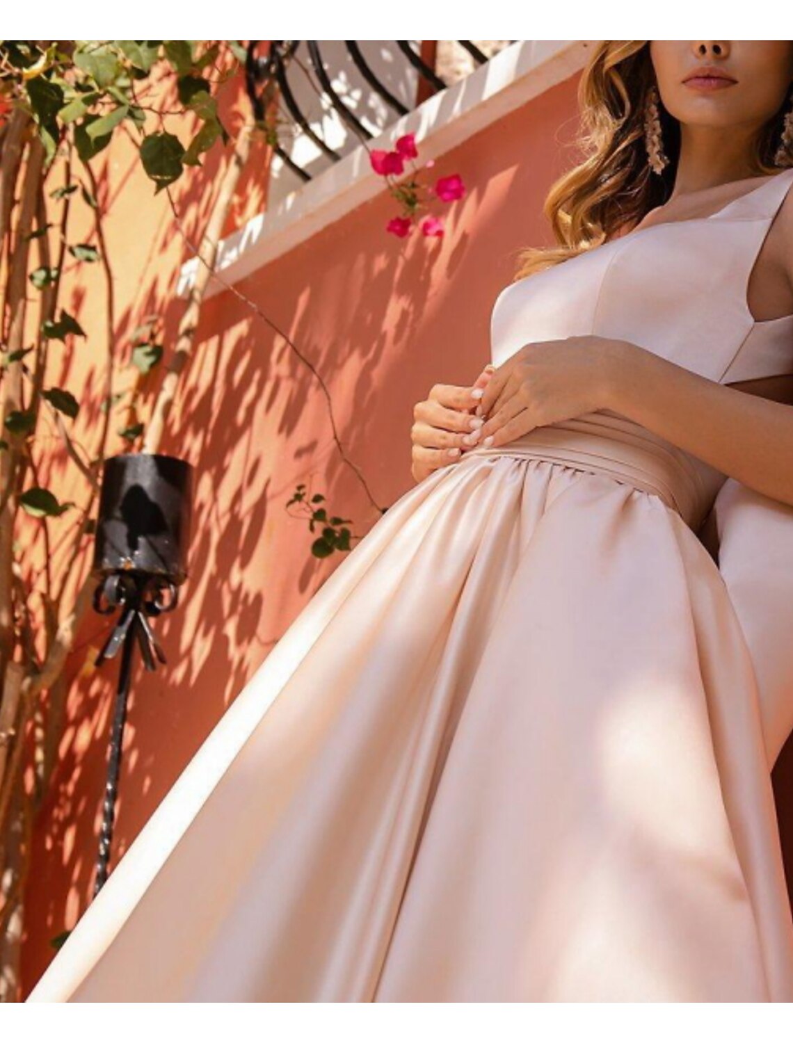 Ball Gown Beautiful Back Elegant Engagement Formal Evening Birthday Dress Scoop Neck Sleeveless Sweep / Brush Train Charmeuse with Bow(s)