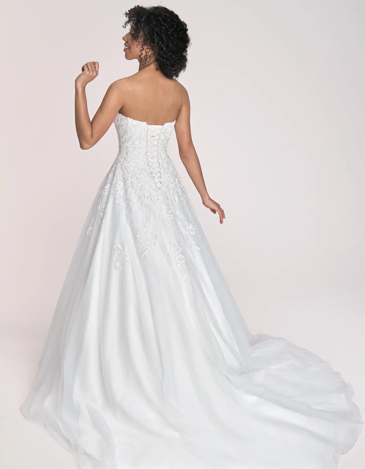 DingJiDress a dropped waist sparkling a-line Wedding Dresses