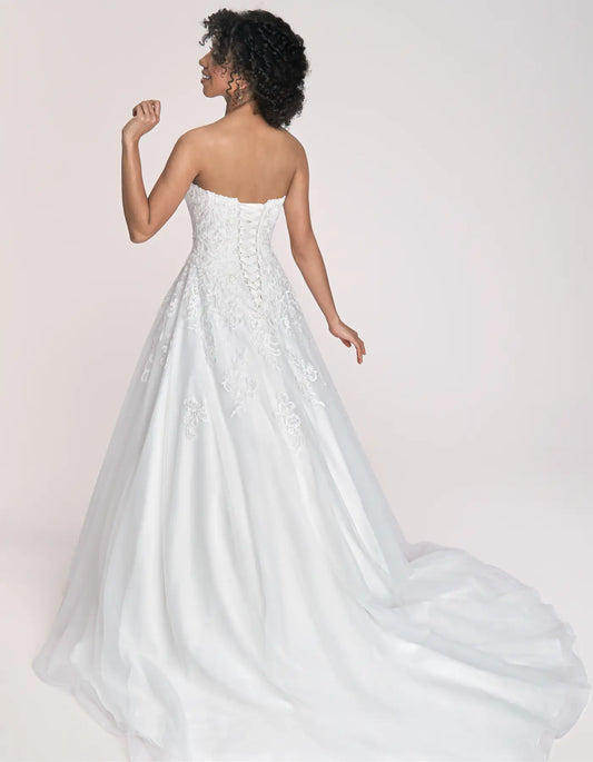 DingJiDress a dropped waist sparkling a-line Wedding Dresses