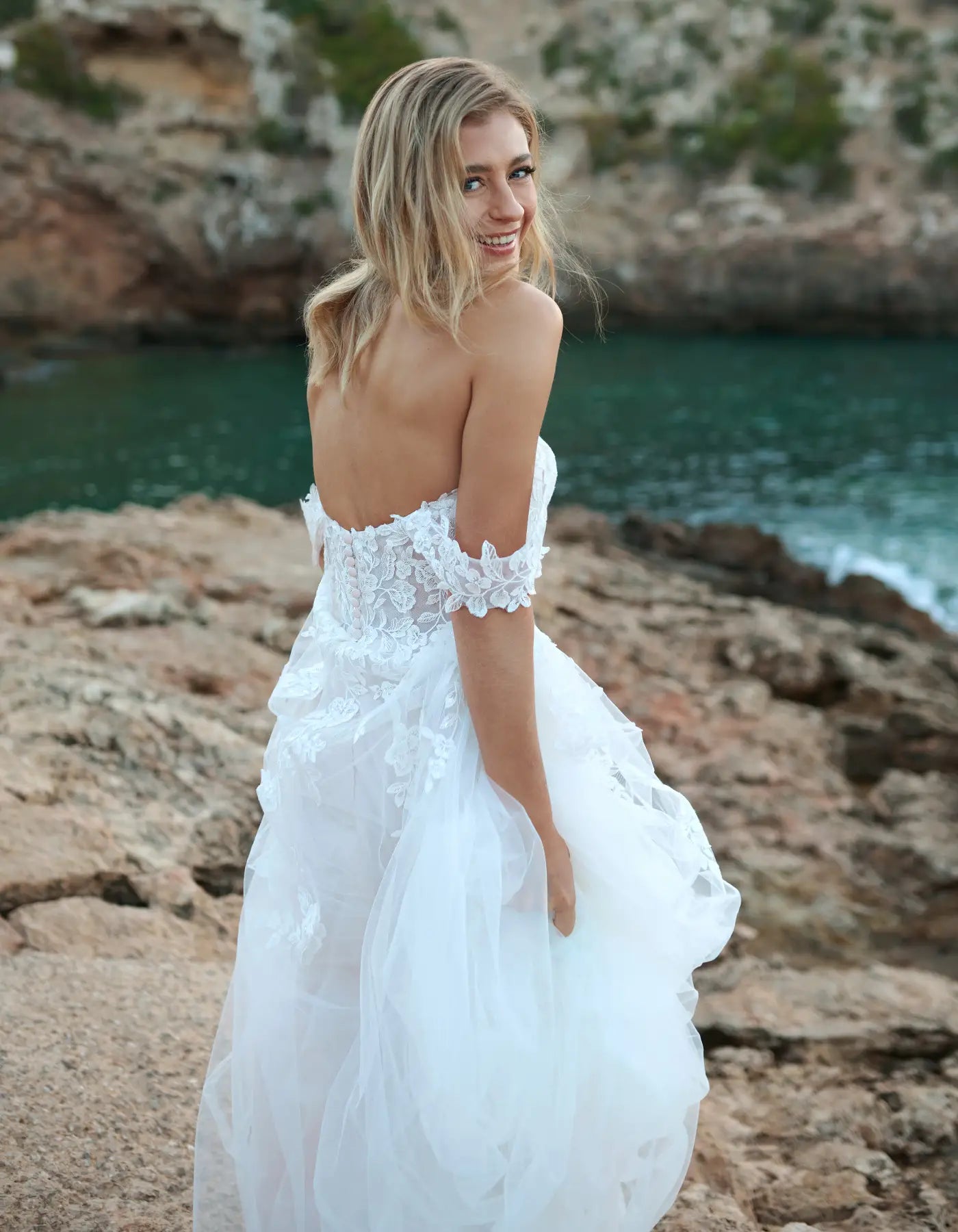 DingJiDress a soft a-line with floral details