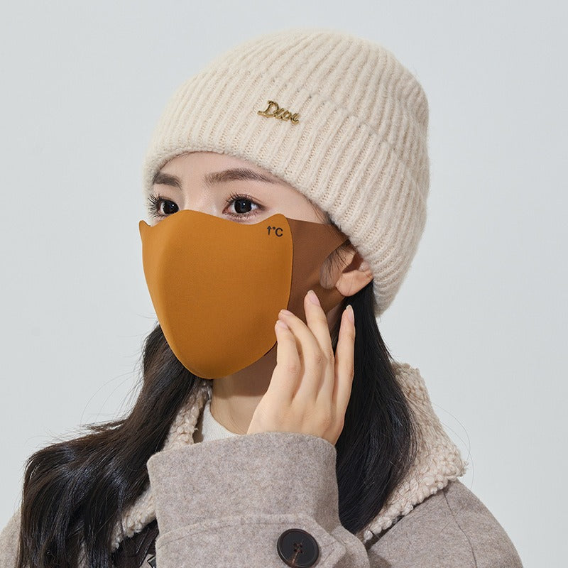 DingJiDress Maillard Mask Autumn/Winter Warm Mask Riding Windproof and Cold Keeping Mask 1 piece