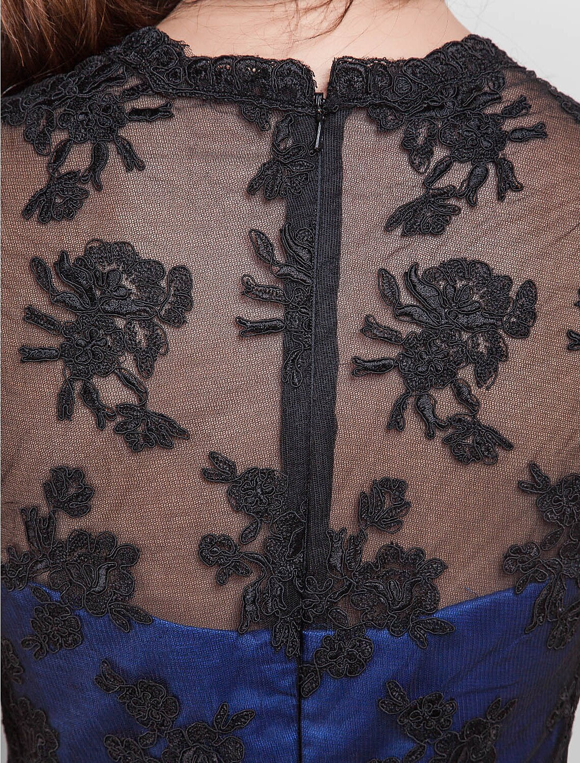 Holiday Cocktail Party Prom Dress V Neck Short Sleeve Floor Length Lace with Lace Appliques