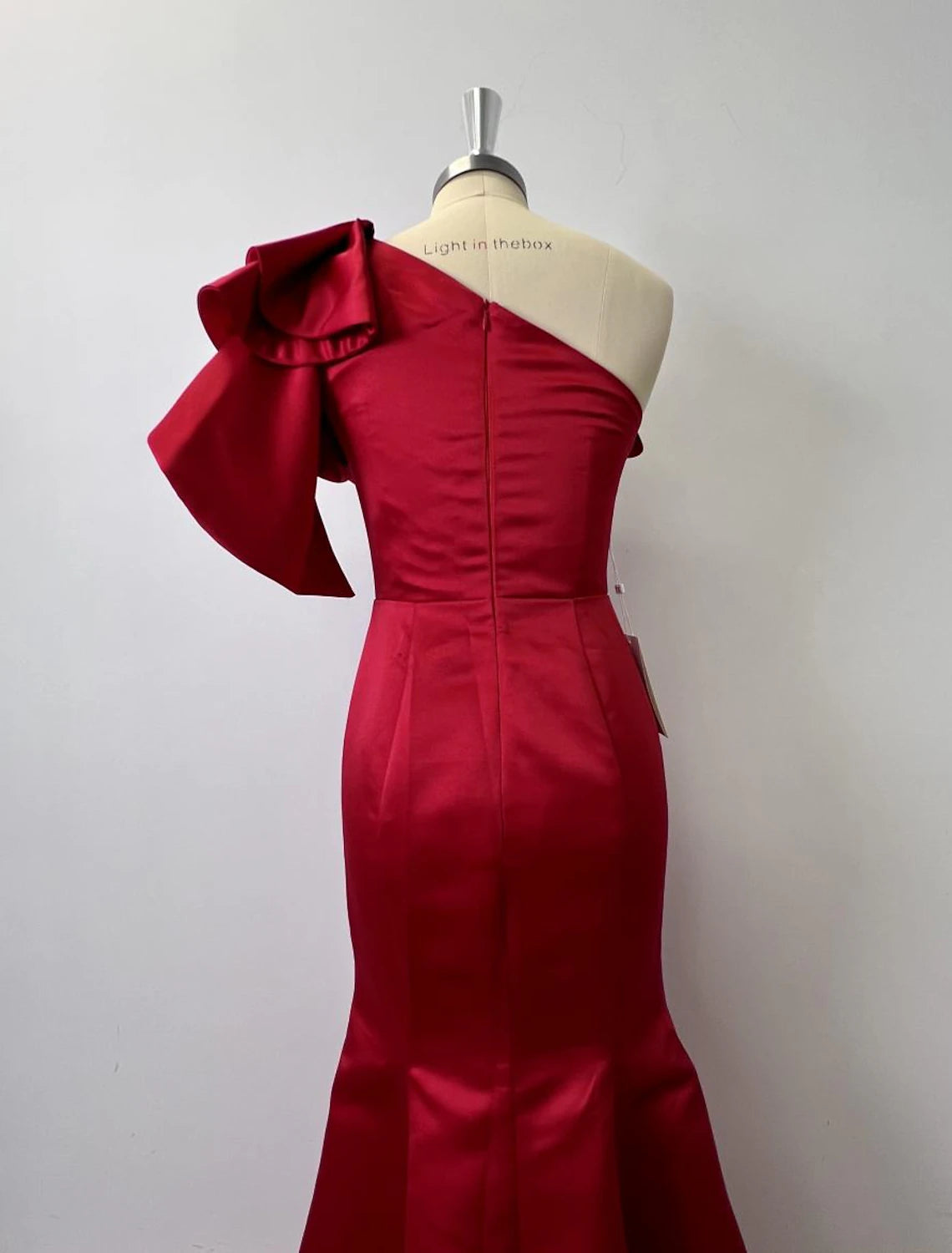 Mermaid / Trumpet Evening Gown Corsets Dress Formal Floor Length Sleeveless One Shoulder Taffeta with Ruffles Shouder Flower