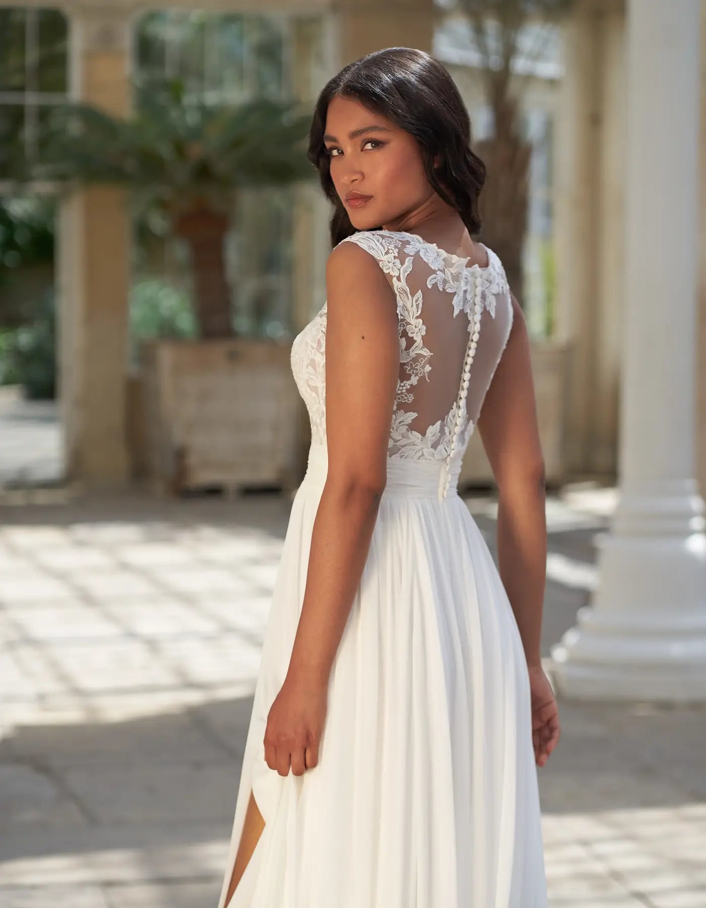 DingJiDress a grecian inspired slim a-line with split