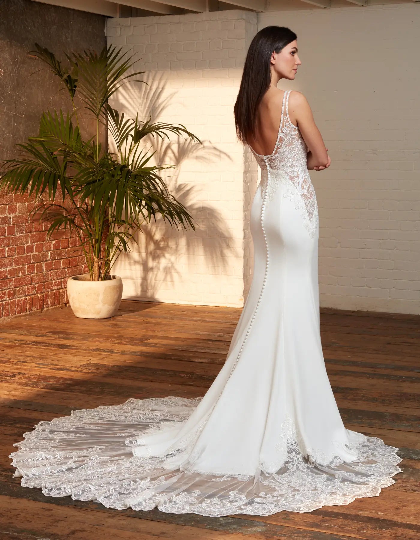 DingJiDress a chic contemporary sheath with sheer modern lace