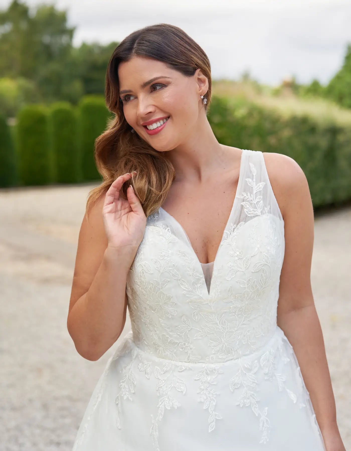 DingJiDress an understated a-line with pleated bodice