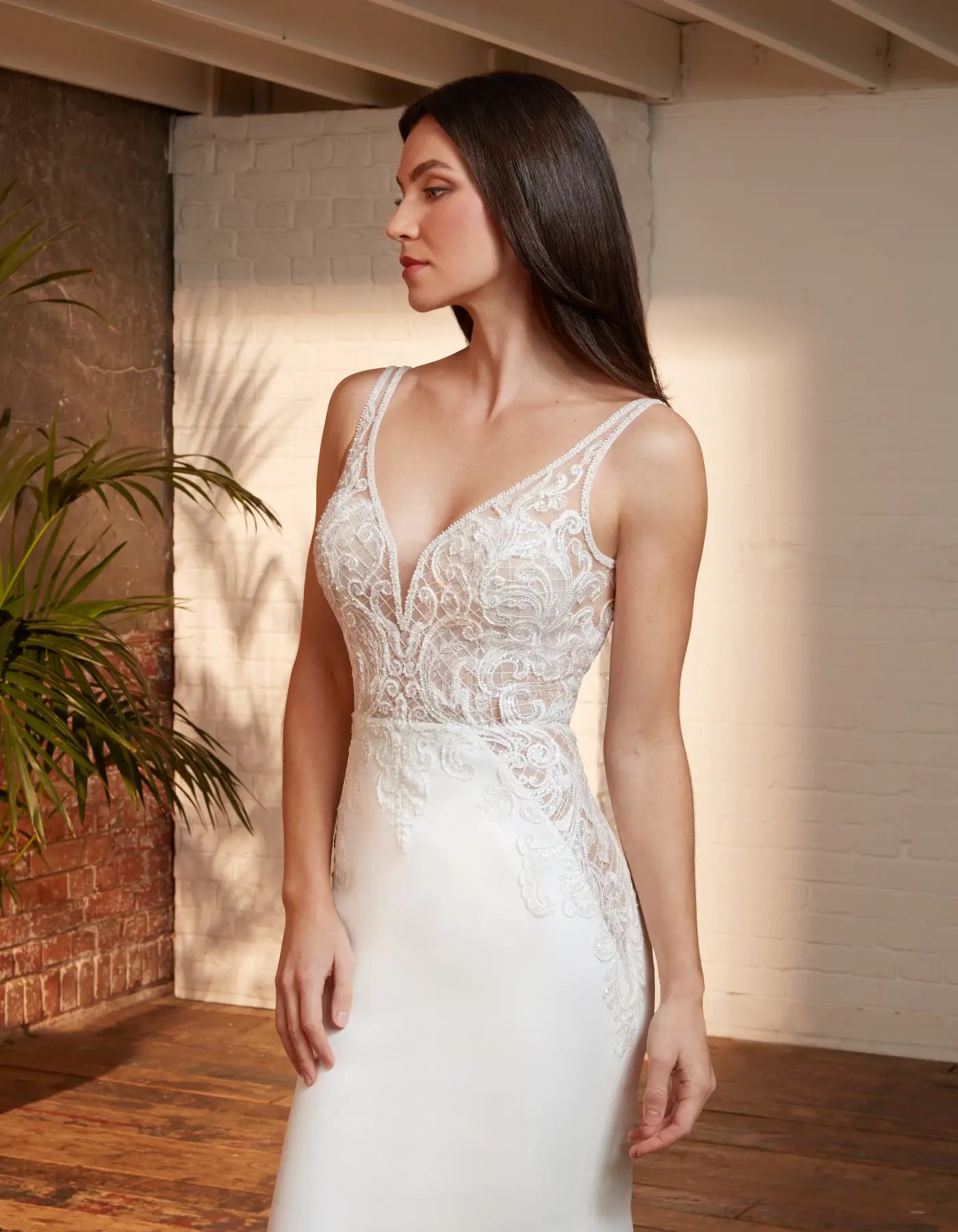 DingJiDress a chic contemporary sheath with sheer modern lace