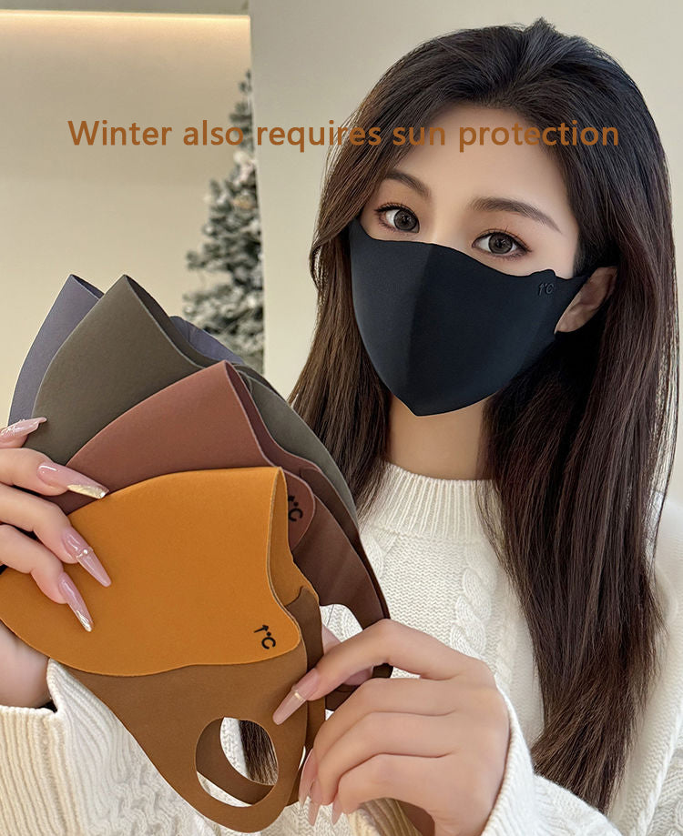 DingJiDress Maillard Mask Autumn/Winter Warm Mask Riding Windproof and Cold Keeping Mask 1 piece