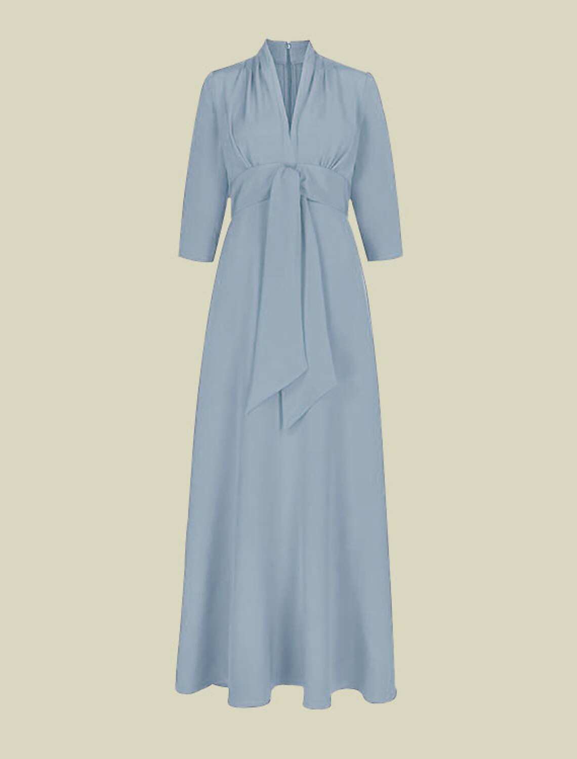 A-Line Mother of the Bride Dress Elegant V Neck Floor Length Charmeuse Sleeve with Ruching