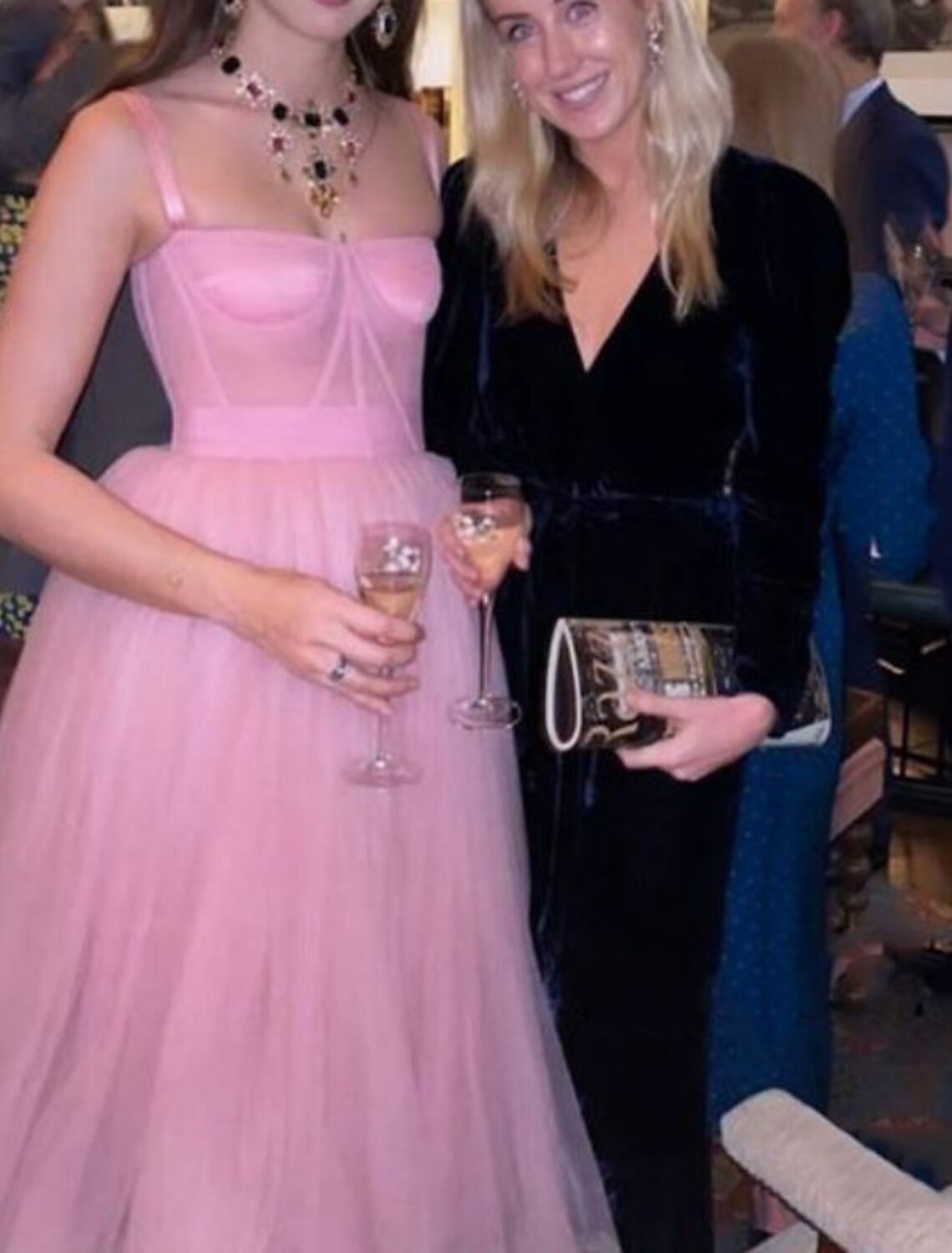 A-Line Celebrity Style Vintage Engagement Prom Dress Spaghetti Strap Sleeveless Tea Length Tulle with Pleats