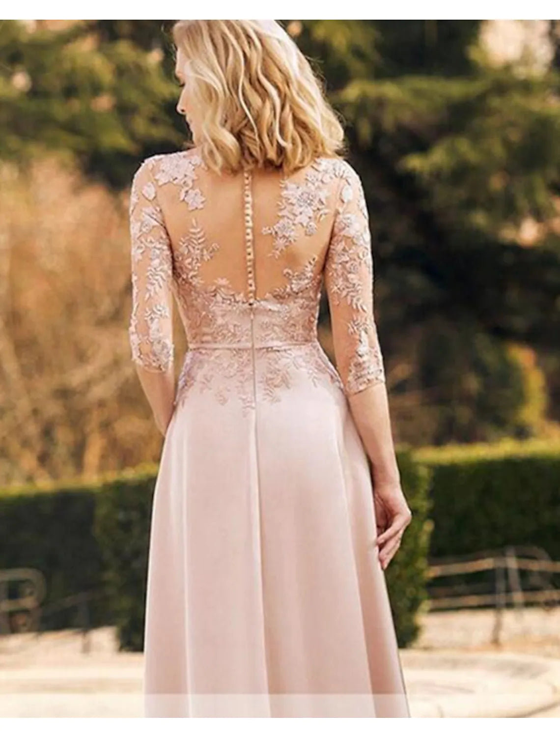 Mother of the Bride Dress Simple Elegant Floor Length Satin Long Sleeve No with Sash Ribbon Appliques