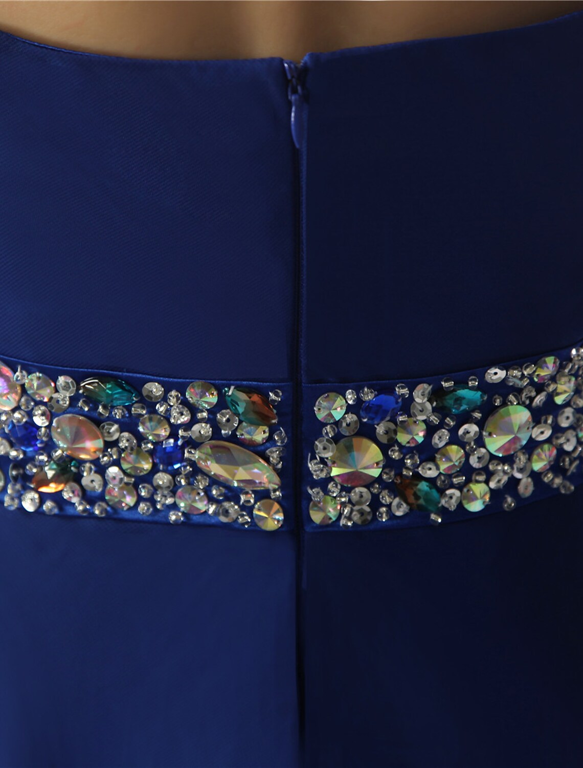 A-Line Evening Gown Dress Wedding Floor Length Sleeveless Sweetheart Chiffon with Crystals