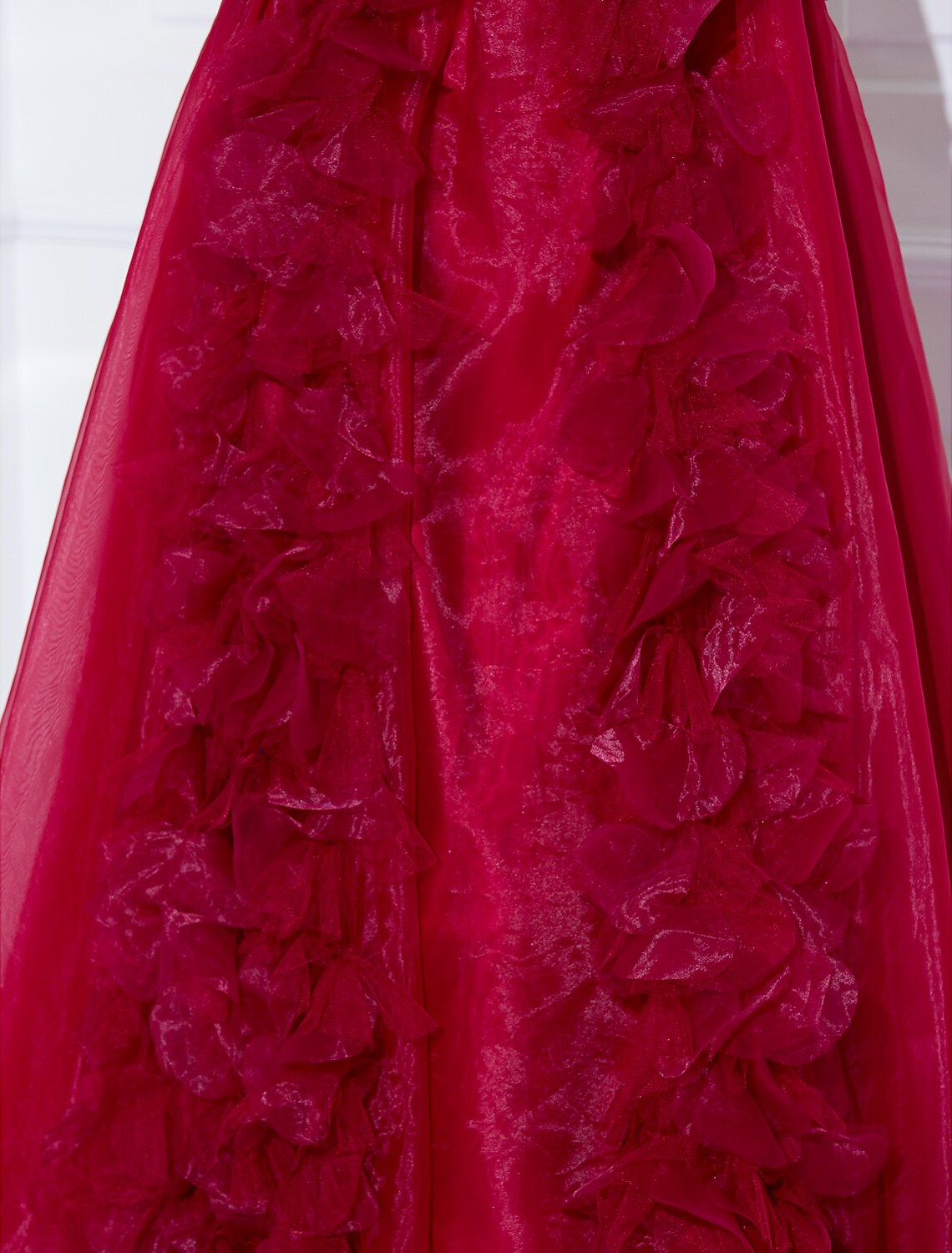 Celebrity Style Dress Holiday Floor Length Sleeveless Strapless Satin with Sash Flower