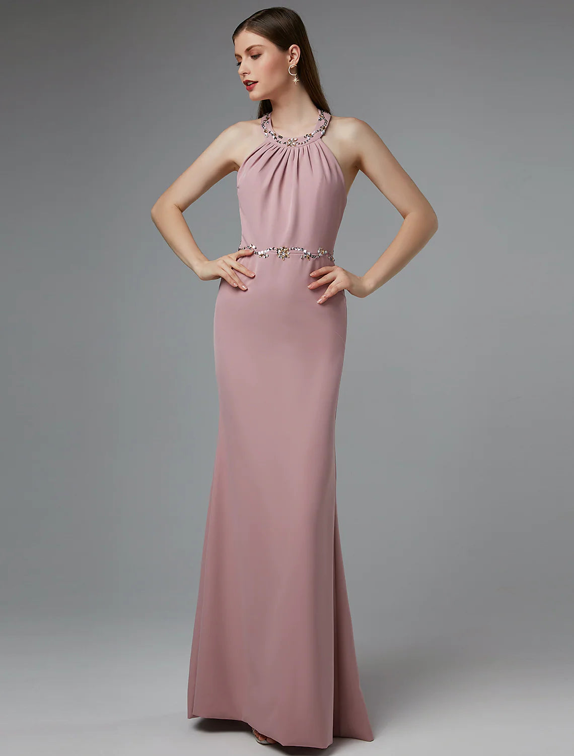Beautiful Dress Wedding Floor Length Sleeveless Crisscross Back Beading