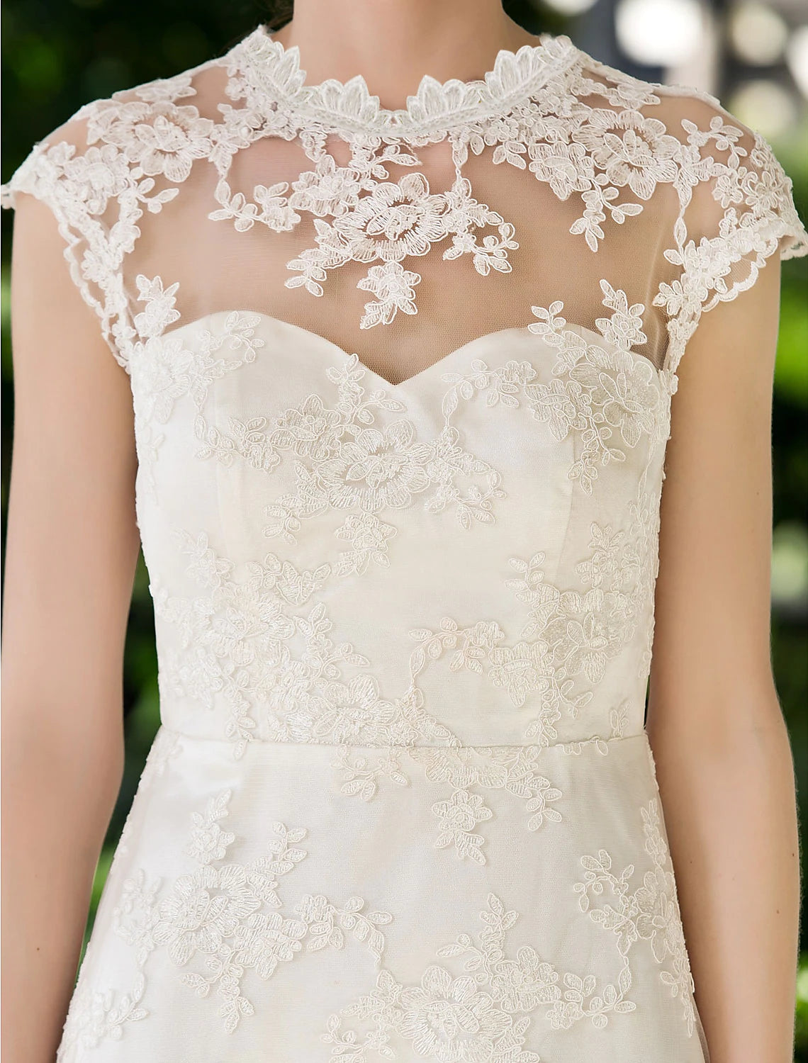 Open Back Little White Dresses Knee A-Line Floral Lace Appliques